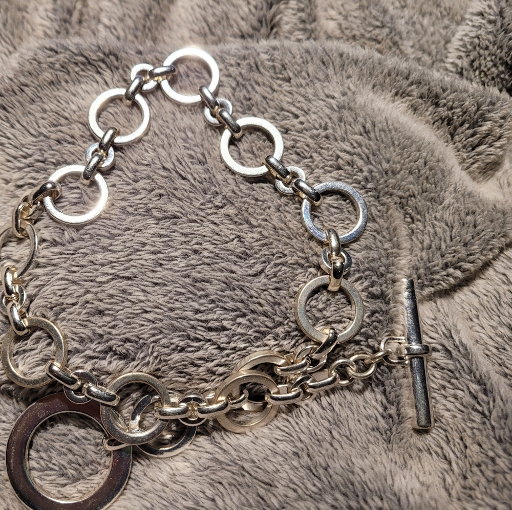 RL Silvertone 18" Necklace NWOT